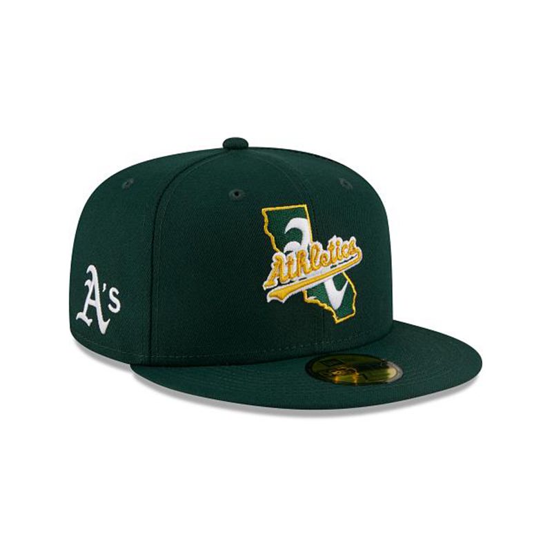 MLB Oakland Athletics Local 59Fifty Fitted (TAC4744) - Green New Era Caps